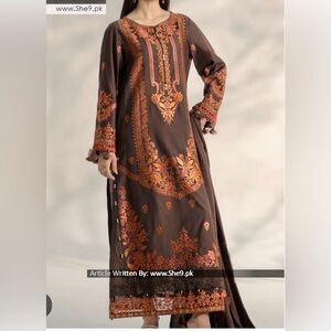 Maria b three piece winter Perry collection